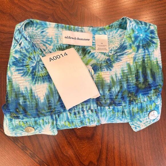 Alfred Dunner‎ Women's Jacket Multicolor Size 12 3/4 Sleeve Button Closure - Picture 11 of 15